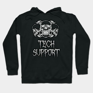Tech Support Halloween Skulls Hoodie